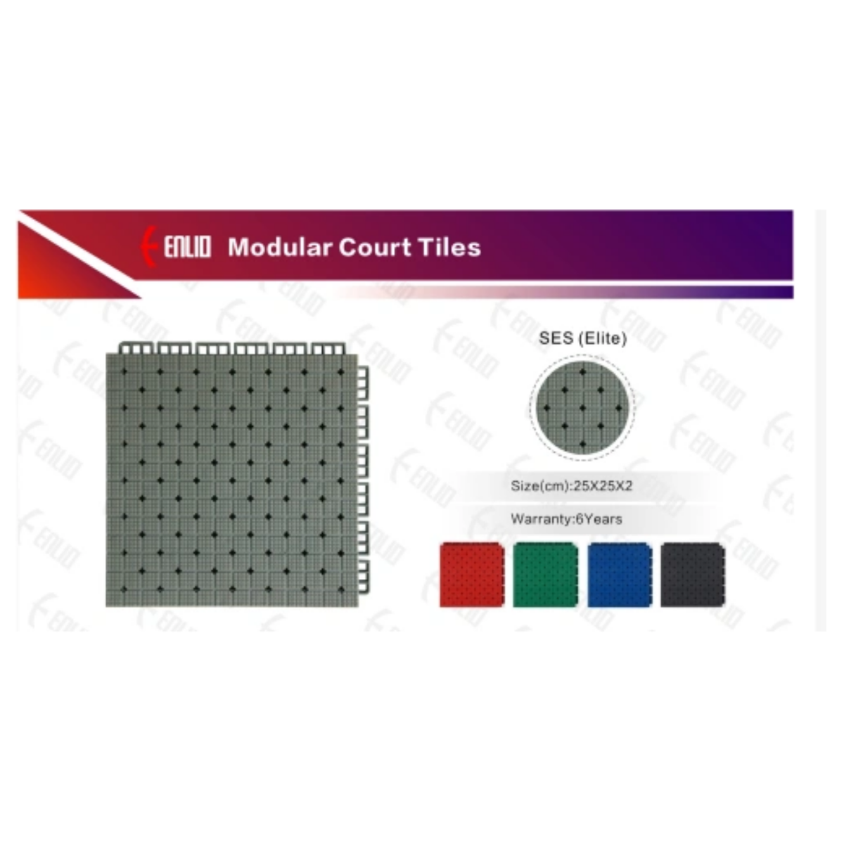 Enlio 3X3 Basketball Court 25' x 54' – SES Elite Sports Flooring