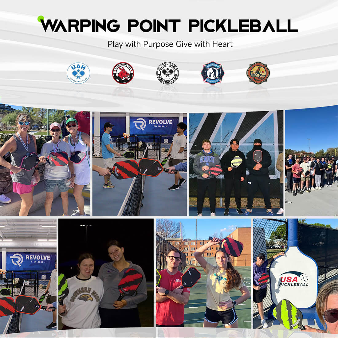 Warping Point NightBlade Pickleball Paddle - 16mm