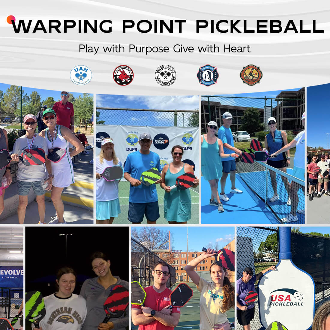 Warping Point Neon Pickleball Paddle - Gen 3