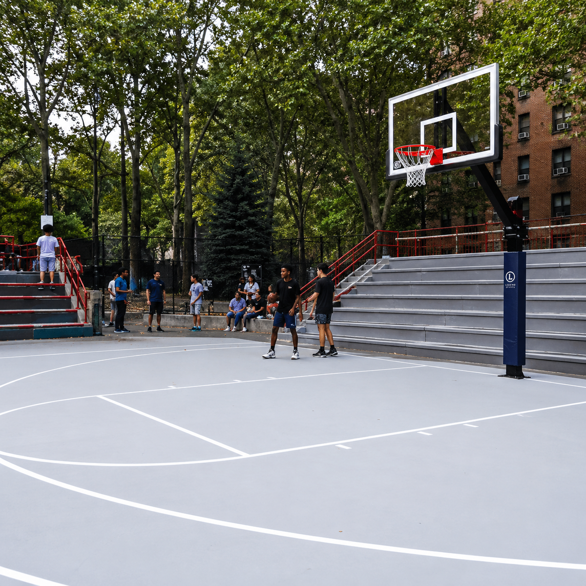 First Team Legend Arena 42x72 Glass Basketball Hoop