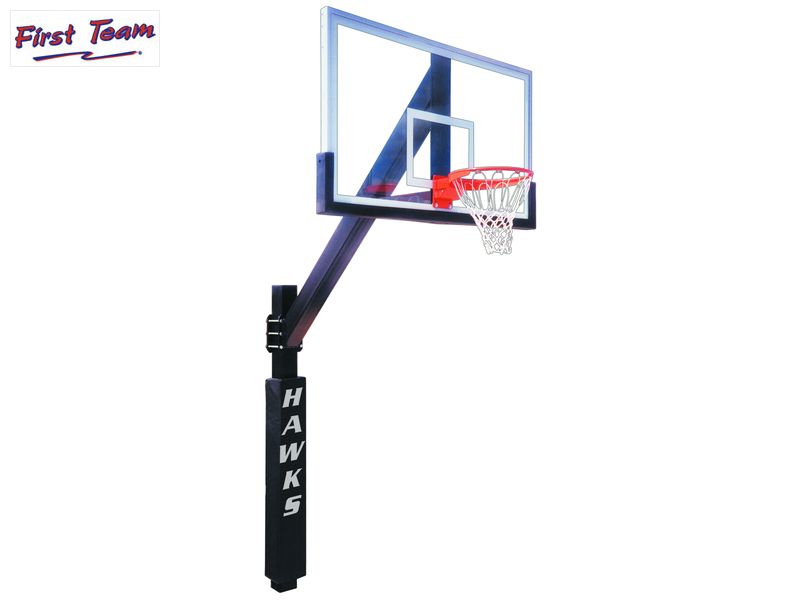 First Team Legend Dynasty 42x72 Fiberglass Direct Bury Basketball Hoop