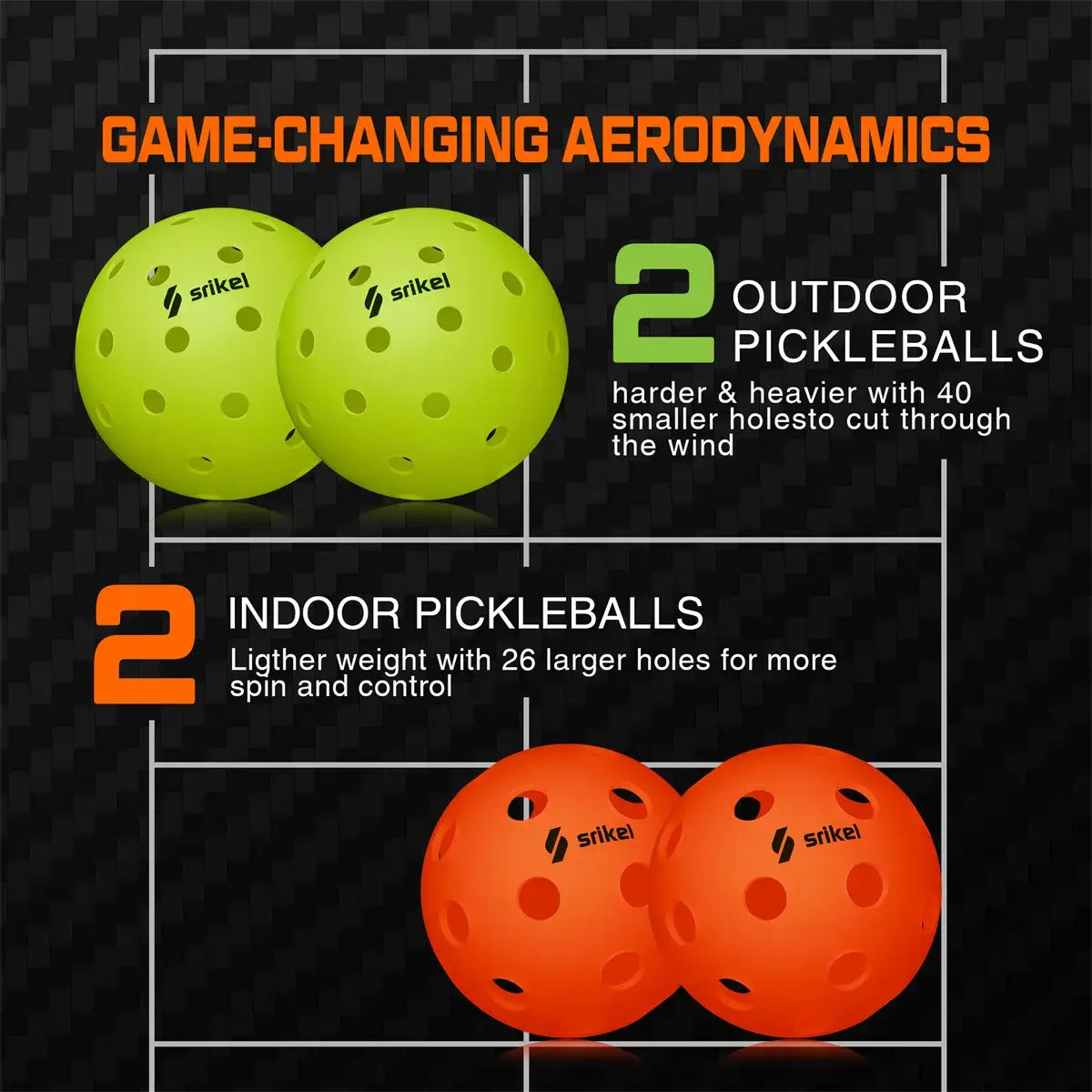 On-the-Go Pickleball Bundle: 2 Aura Paddles + 4 Balls + 1 Carry Bag