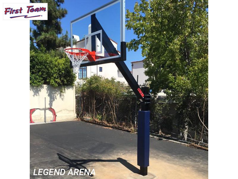 First Team Legend Dynasty 42x72 Fiberglass Direct Bury Basketball Hoop