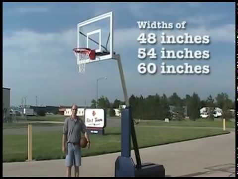 First Team Fury portable basketball system video demonstration