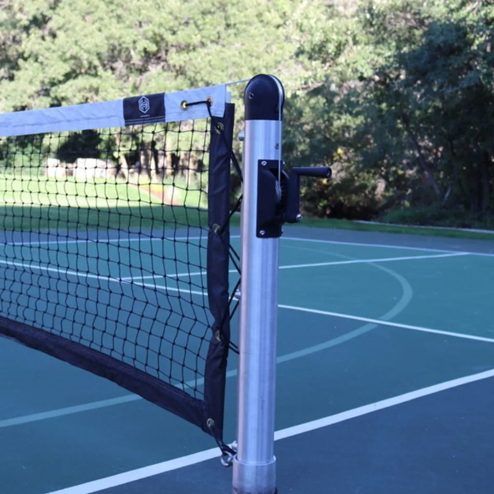 Dominator Heavy-Duty In-Ground Pickleball System – Round Posts