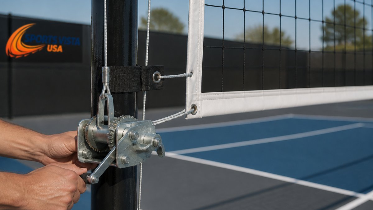 Professional Volleyball Net Tensioning Systems