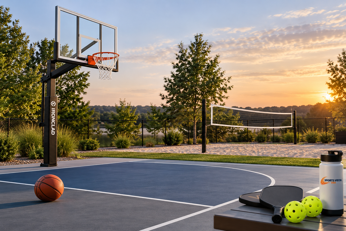 Best-selling basketball, pickleball and volleyball equipment from Sports Vista USA