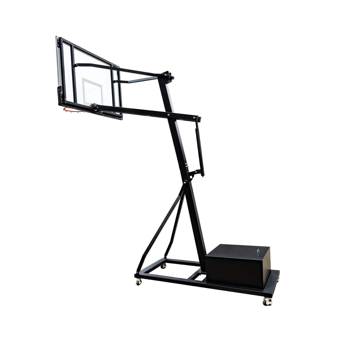 SAKSBY Pro Portable Basketball System with 18x24ft Court Surface
