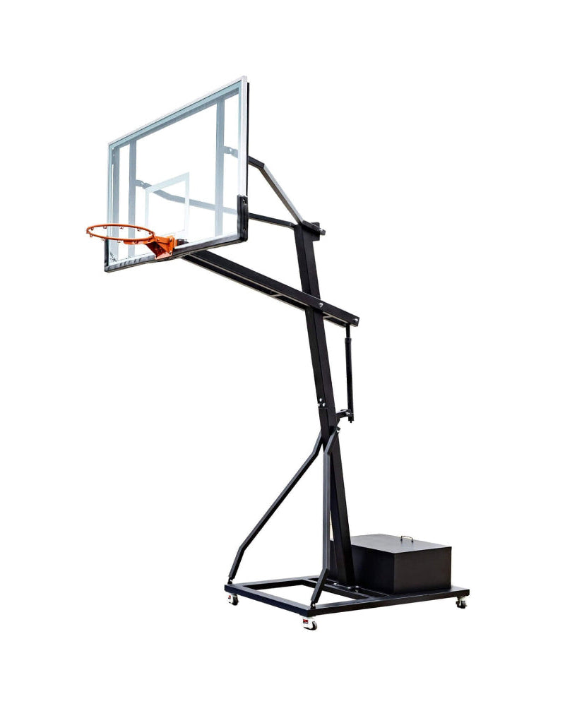 Basketball hoop on a white background