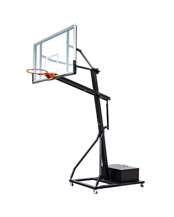SAKSBY Pro Portable Basketball System with 18x24ft Court Surface