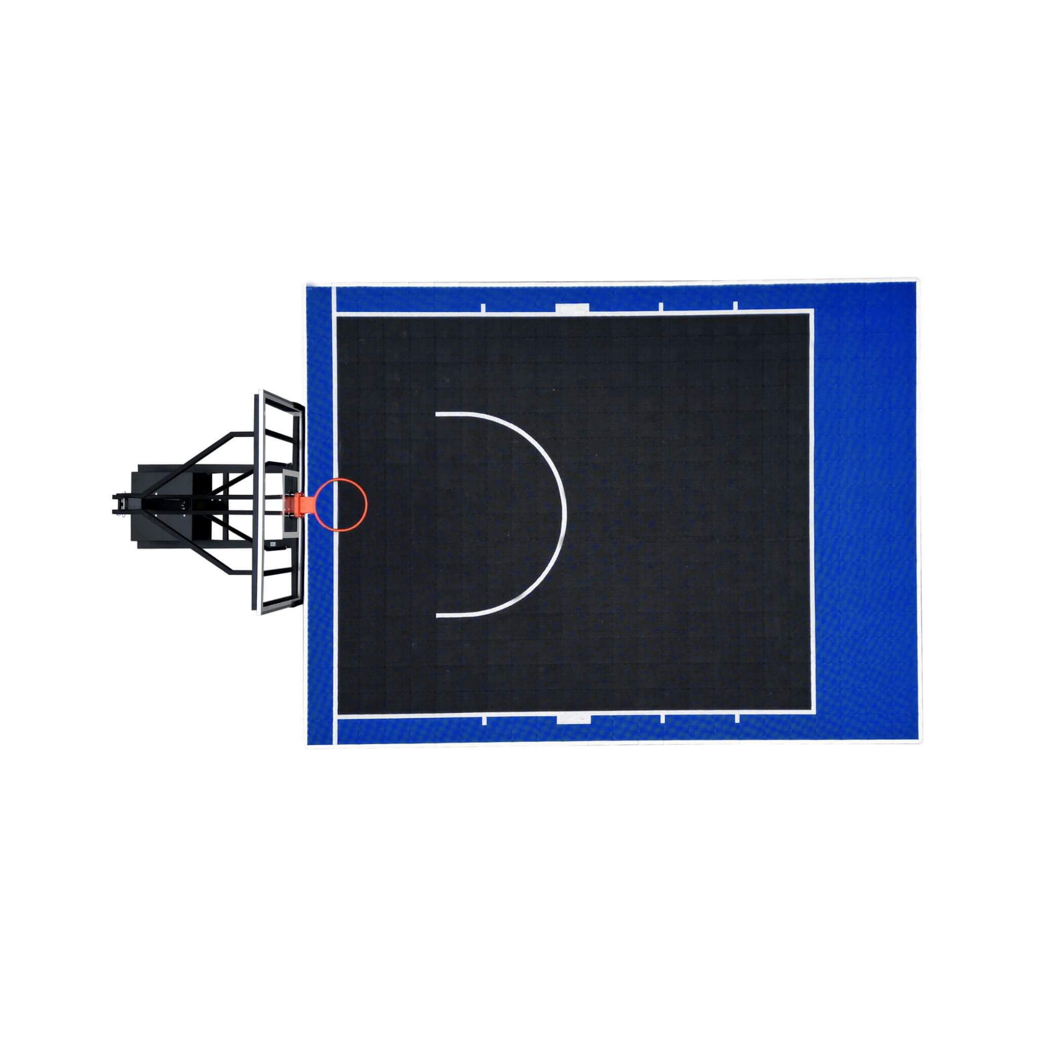 SAKSBY Pro Portable Basketball System with 18x24ft Court Surface
