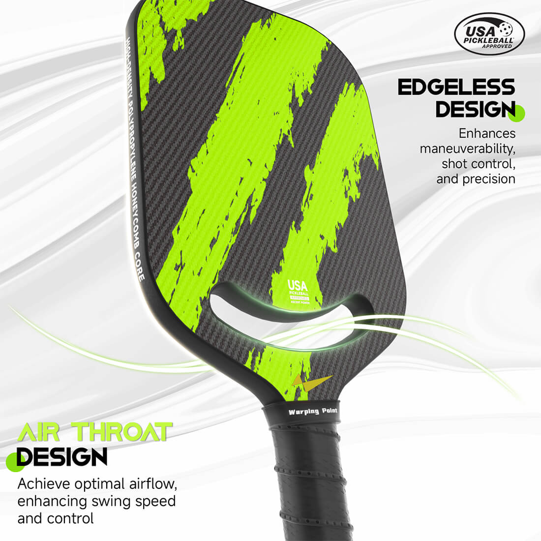 Warping Point Ascent Pickleball Paddle - Control