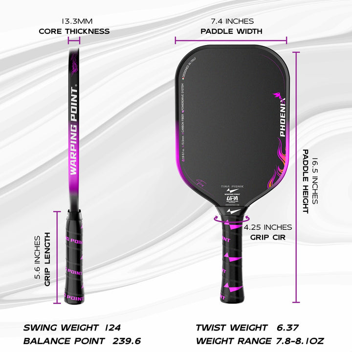 Phoenix Pickleball Paddle - 13.3MM