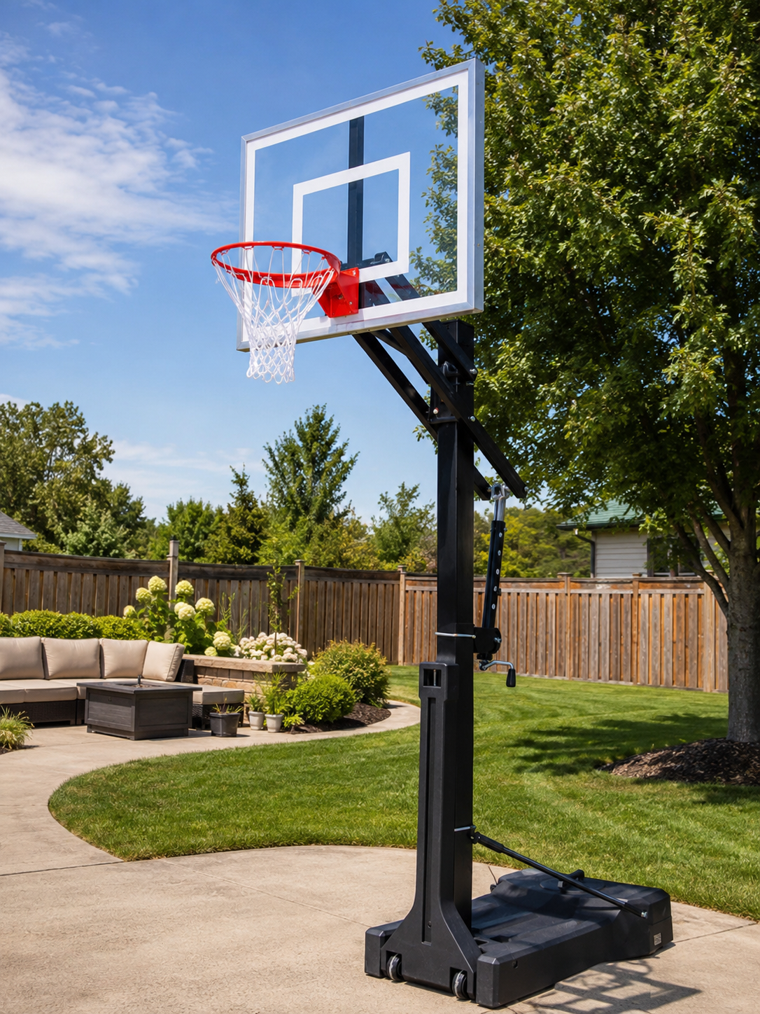 First Team OmniChamp™ II Portable Basketball Goal – 36" x 48" Acrylic