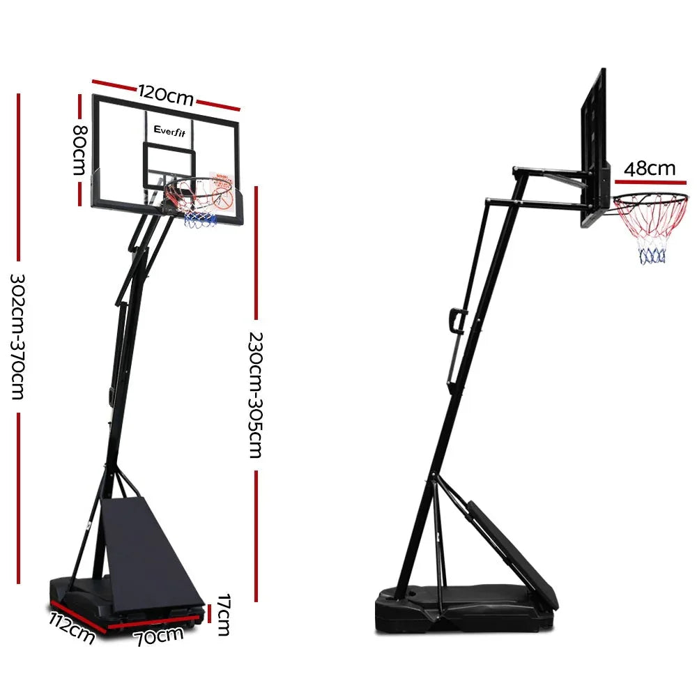 Everfit 48" Adjustable Portable Basketball Hoop System