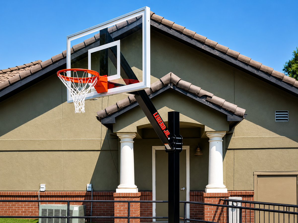 First Team Legend Jr. Select 36x60 Acrylic Direct Bury Basketball Hoop