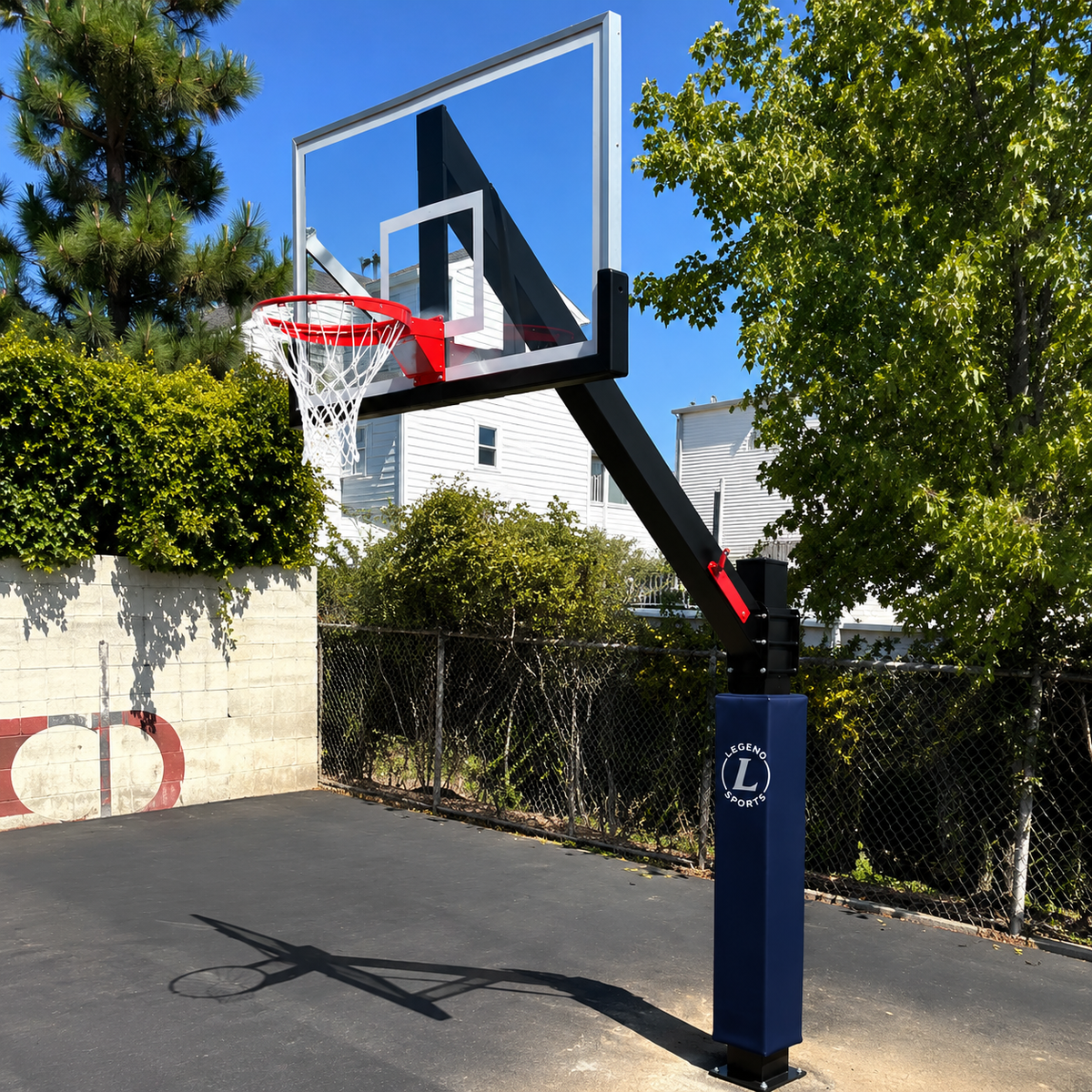 First Team Legend Arena 42x72 Glass Basketball Hoop
