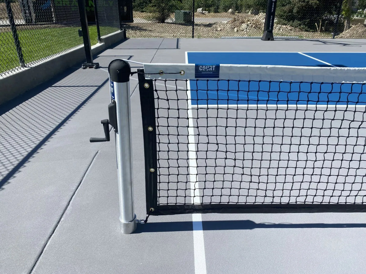 Dominator Heavy-Duty In-Ground Pickleball System – Round Posts