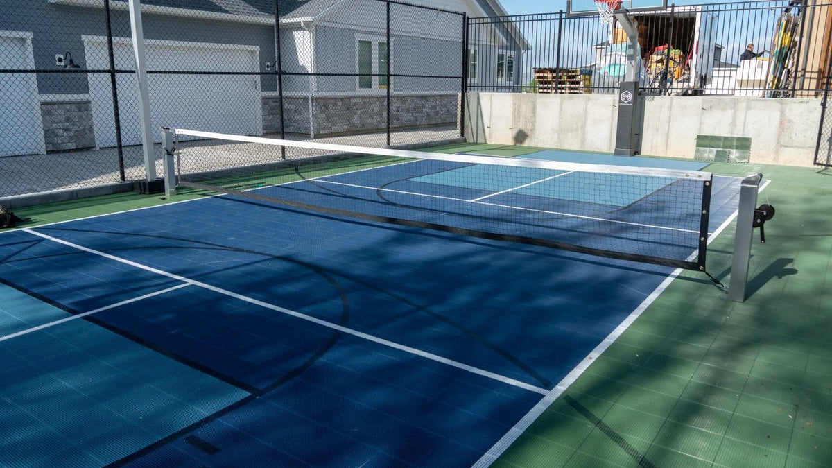 Dominator Heavy-Duty In-Ground Pickleball System – Square Posts