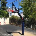 Legend Arena 42x72 Glass Direct Bury Basketball System