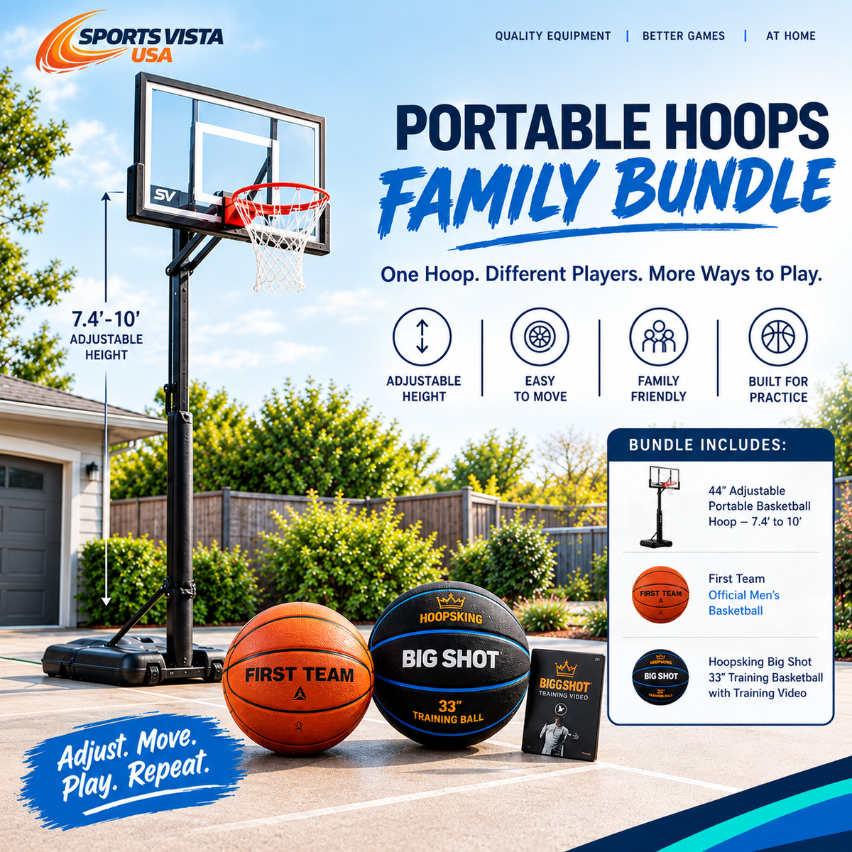 Portable Hoops Family Bundle