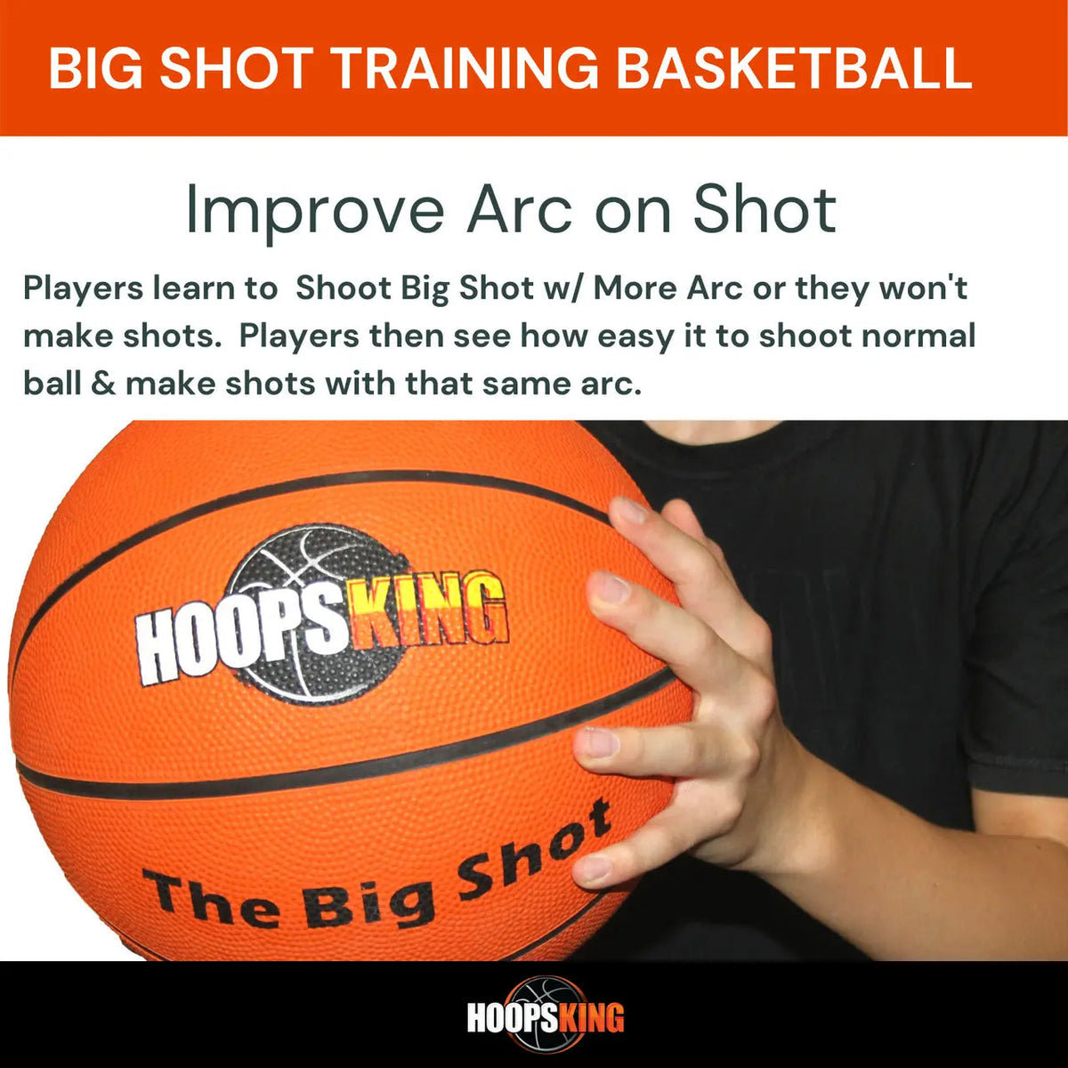 HoopsKing Big Shot 33" Training Basketball w- Training Video
