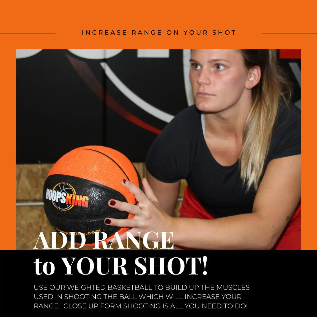 HoopsKing Weighted Indoor Basketball for Training (Men or Women) |29.5" & 28.5"
