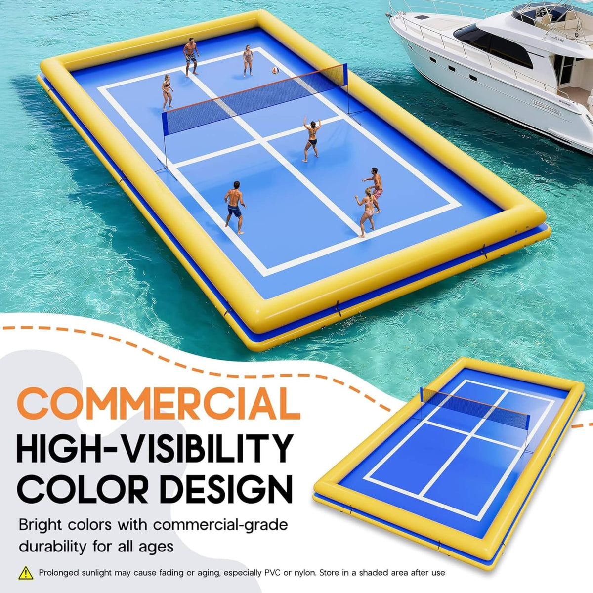 Inflatable Floating Pickleball And Volleyball Court [26X46FT]
