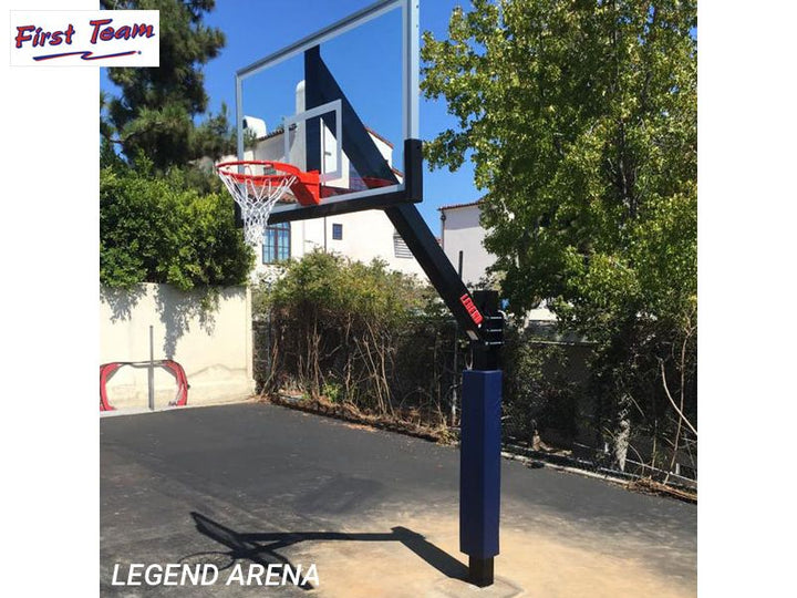 First Team Legend Dynasty 42x72 Fiberglass Direct Bury Basketball Hoop