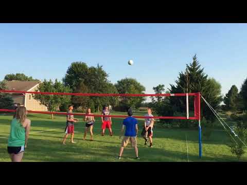 First Team Apollo backyard volleyball set video demonstration