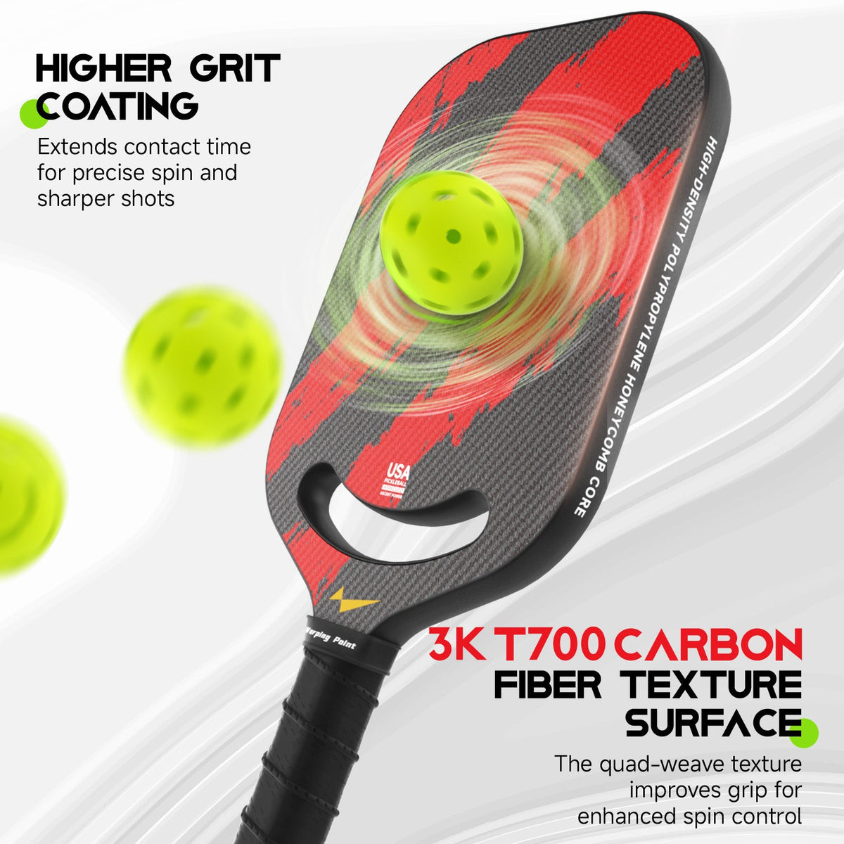 Warping Point Ascent Pickleball Paddle - Power